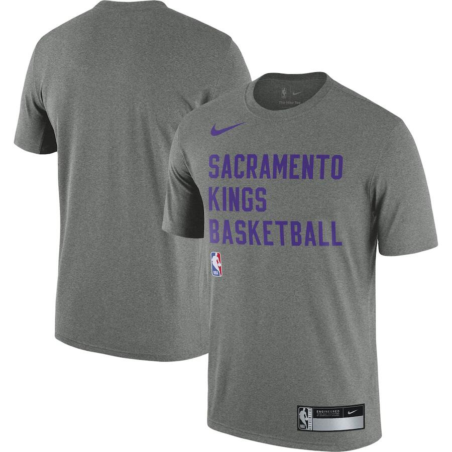Men's Sacramento Kings Heather Gray 2023/24 Sideline Legend Performance Practice T-Shirt